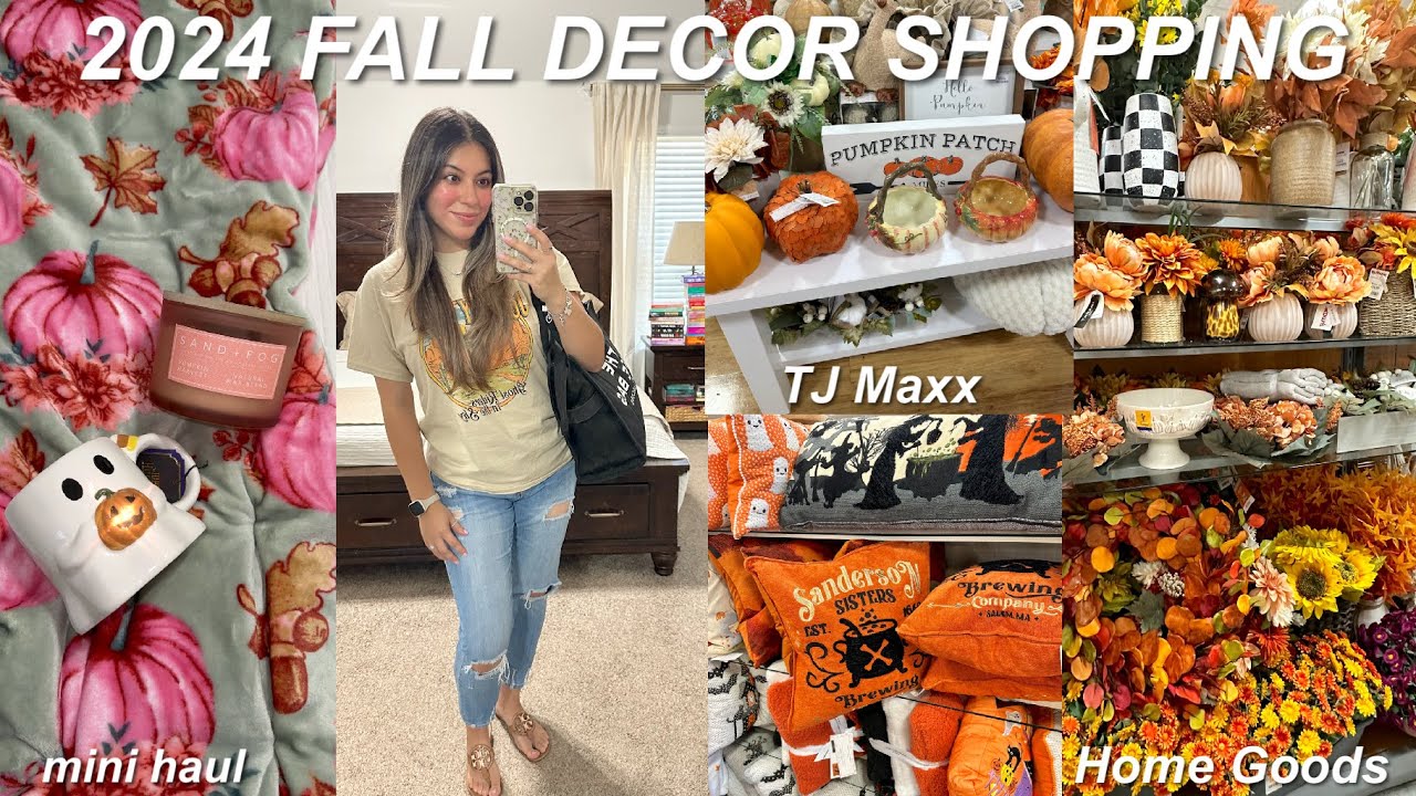 Fall decor 2024 shop with me🍂 TJ Maxx, Home Goods, romanticizing a summer day, summer day in my life