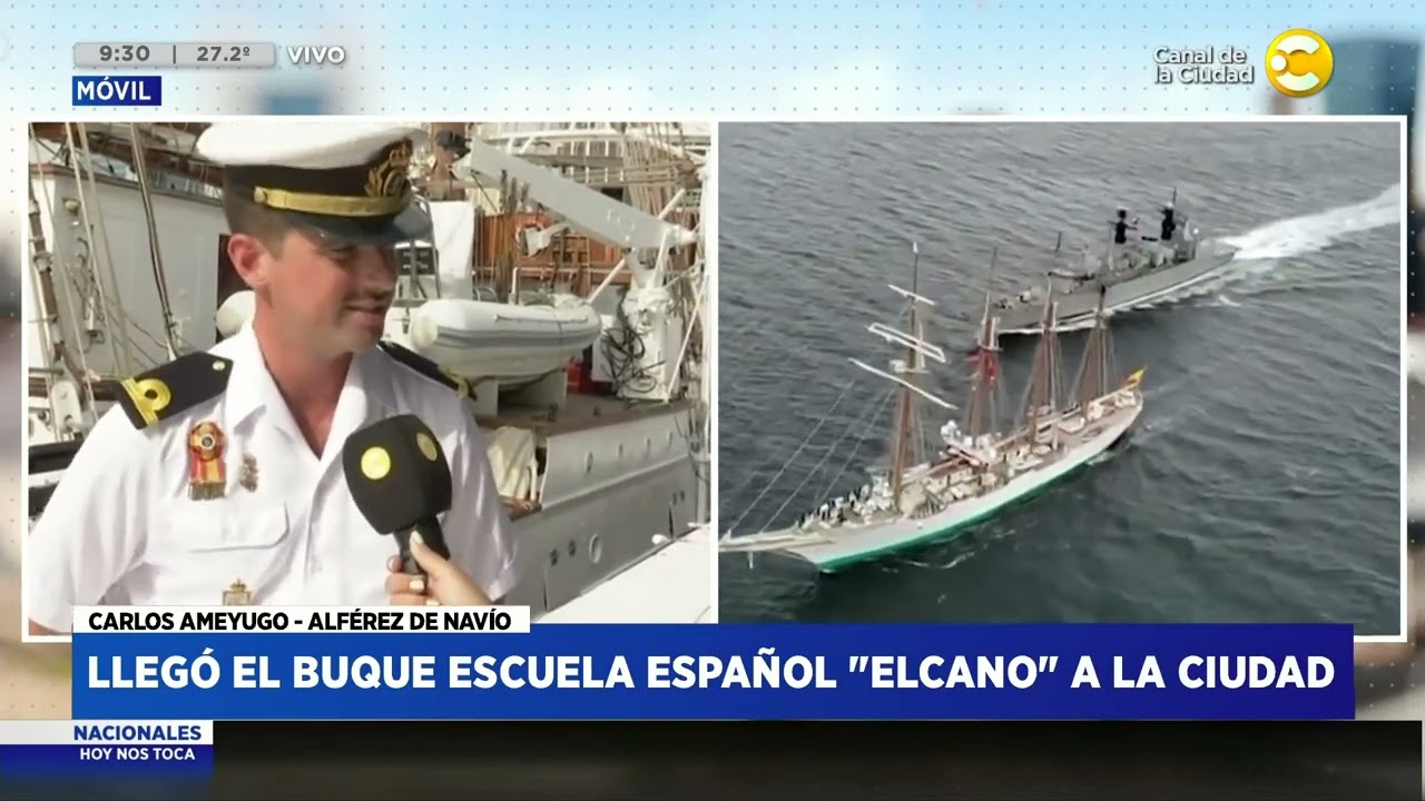 Llegó el buque escuela español 