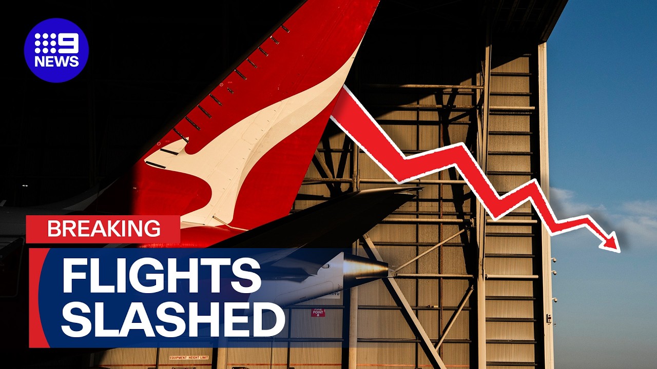 JUST IN: Qantas grounds domestic flights as fuel crisis grips airline industry | 9 News Australia