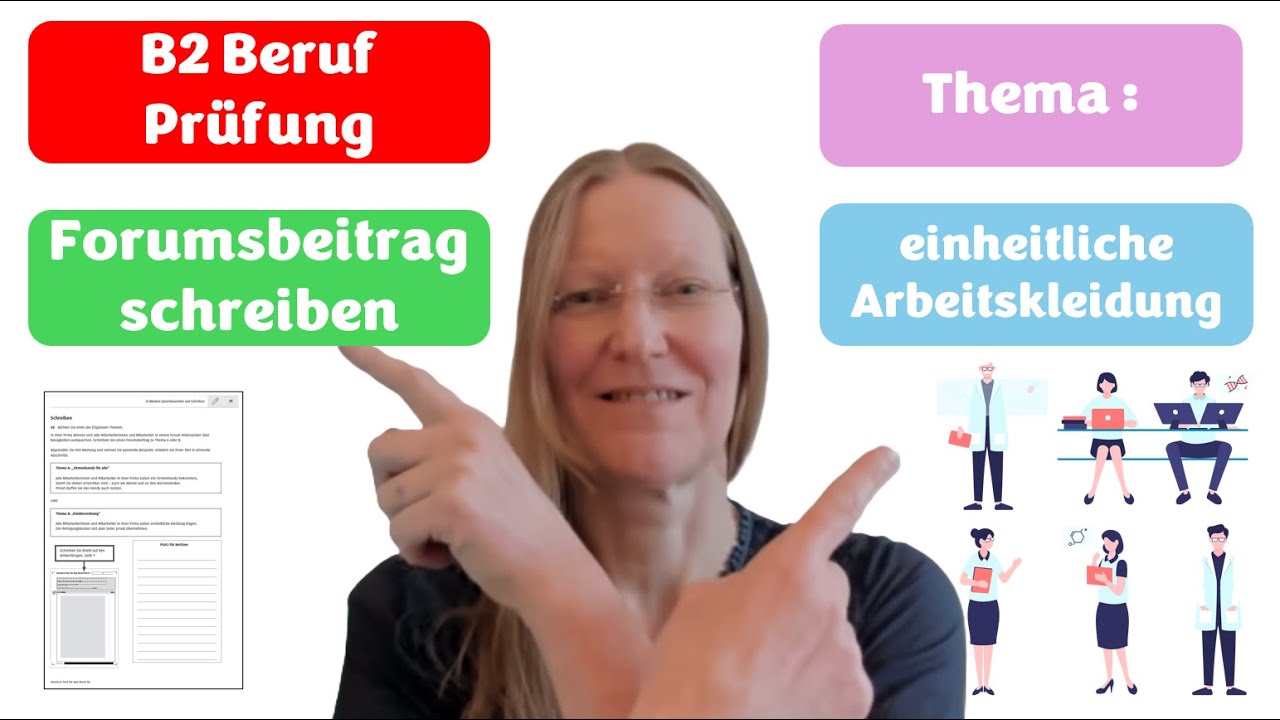 B2  Prüfung / Beruf / Forumsbeitrag schreiben / Thema 