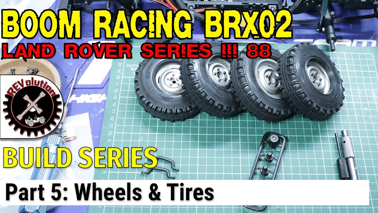 Boom Racing BRX02 Land Rover Series III 88 Build Series - Part 5 - Wheels and Tires