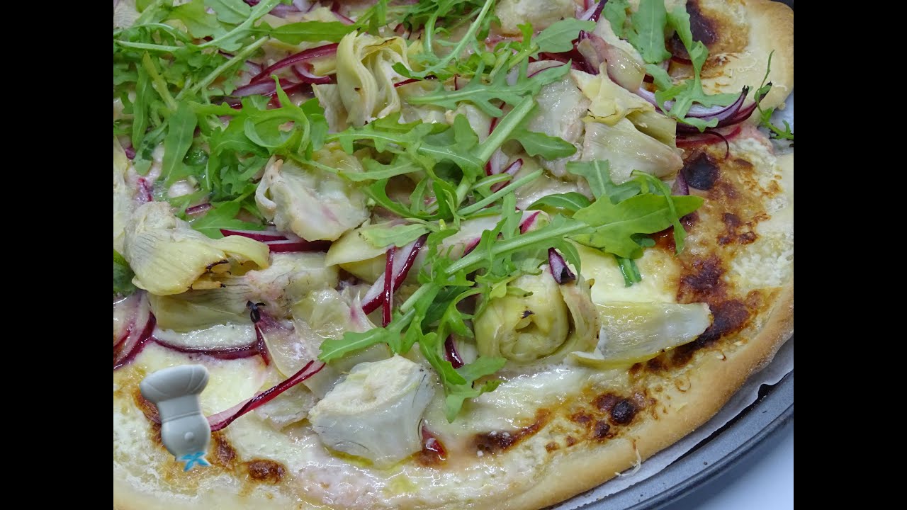 Recette de pizza artichaut parmesan et crème de citron