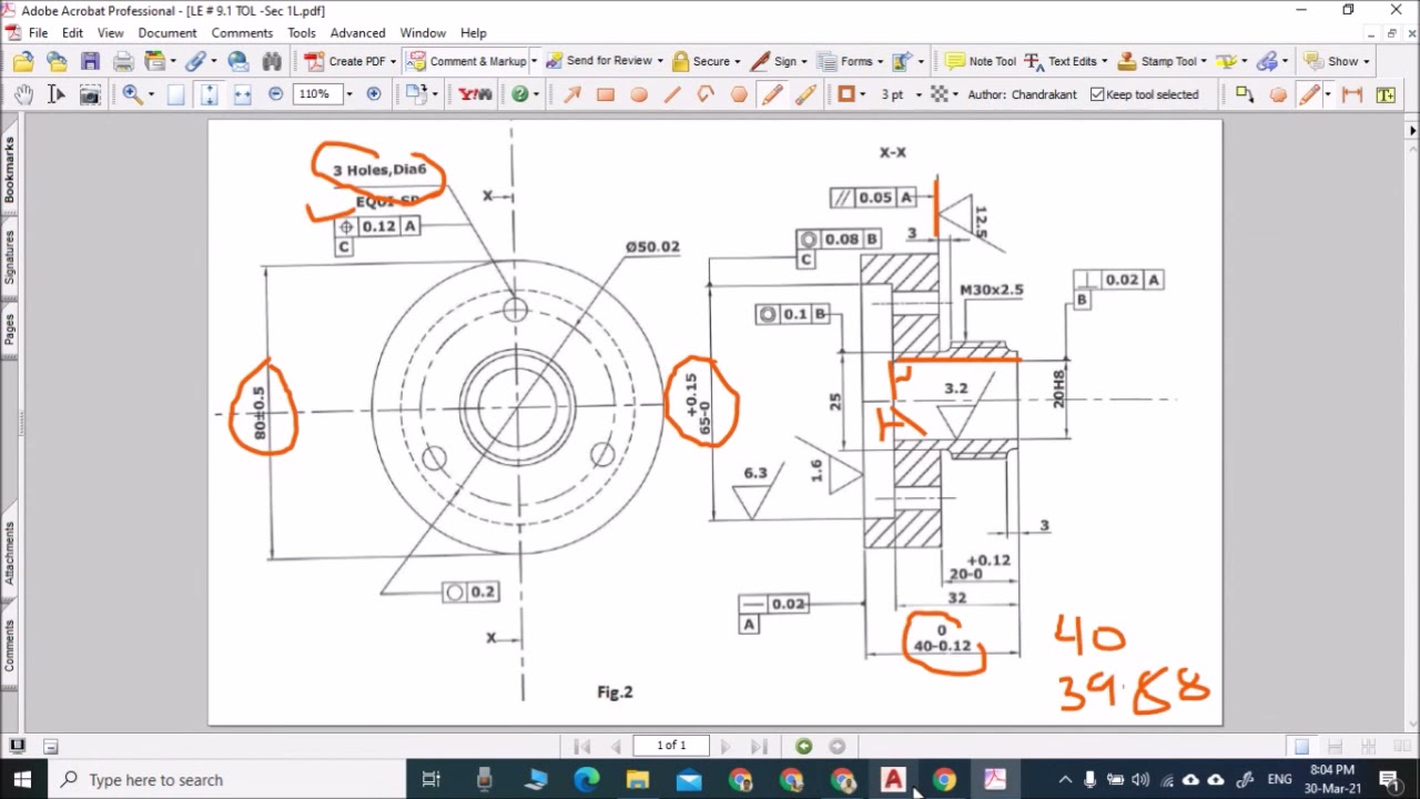 MCET201 - LE#9.1 - Geometric & dimension Tolerance in AutoCAD