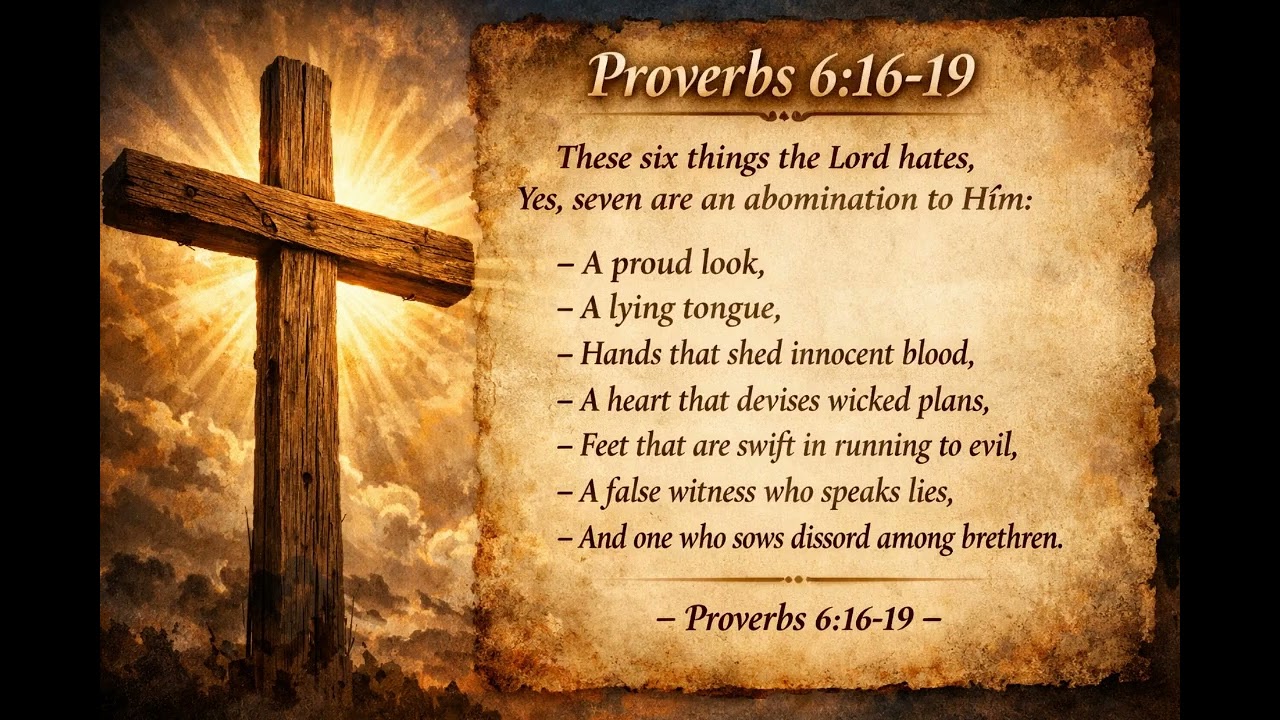 There are 6 things the Lord Hates