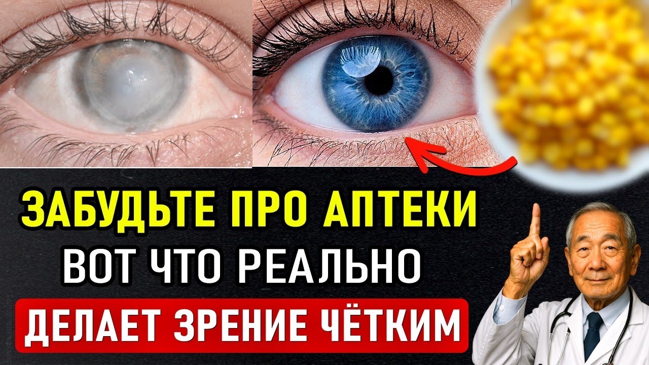 «Окулисты в шоке! 3 простых продукта, которые могут поддержать зрение — метод доктора Такаши Ямамото