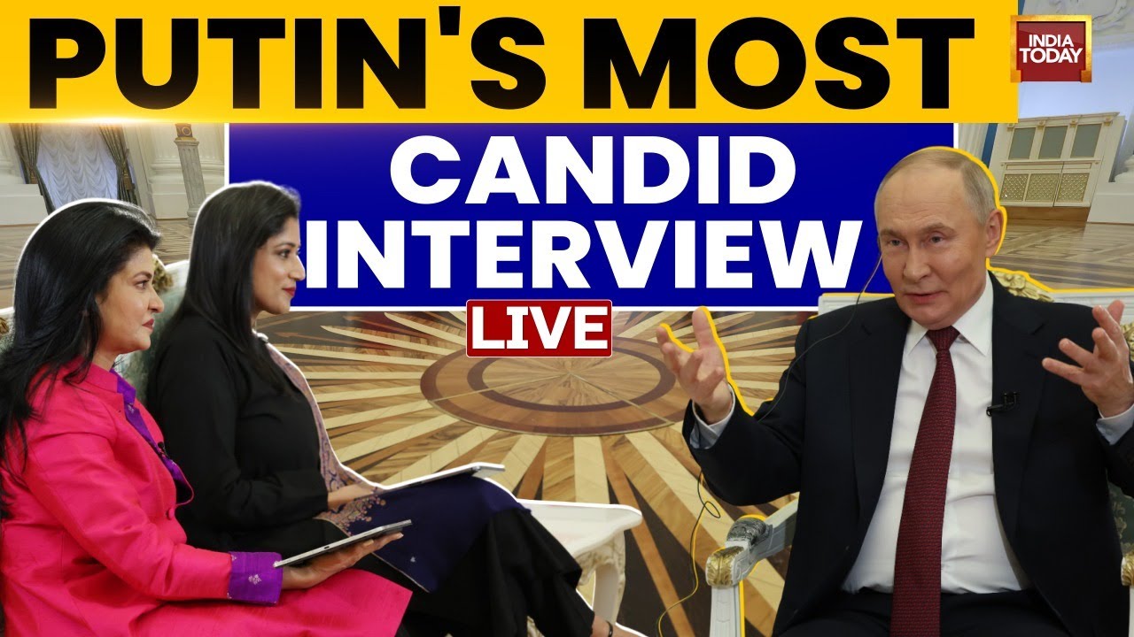 Putin Interview on India Today LIVE | Putin Speaks to India Today LIVE | Putin Interview LIVE