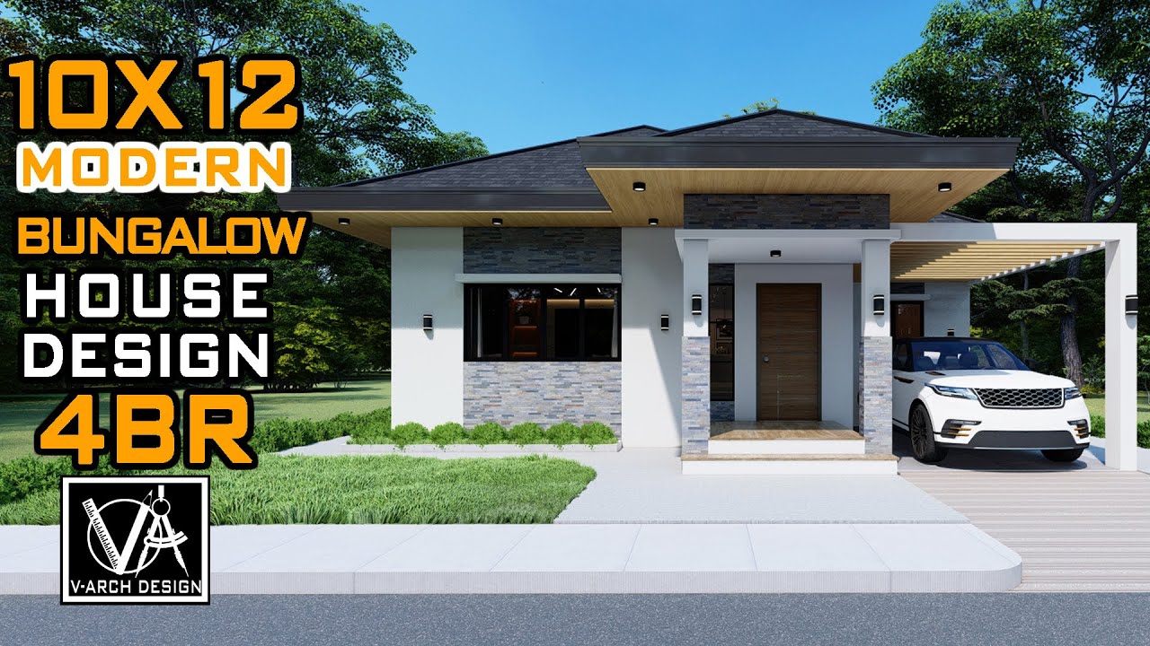 4 BEDROOM BUNGALOW HOUSE DESIGN (120 SQM)