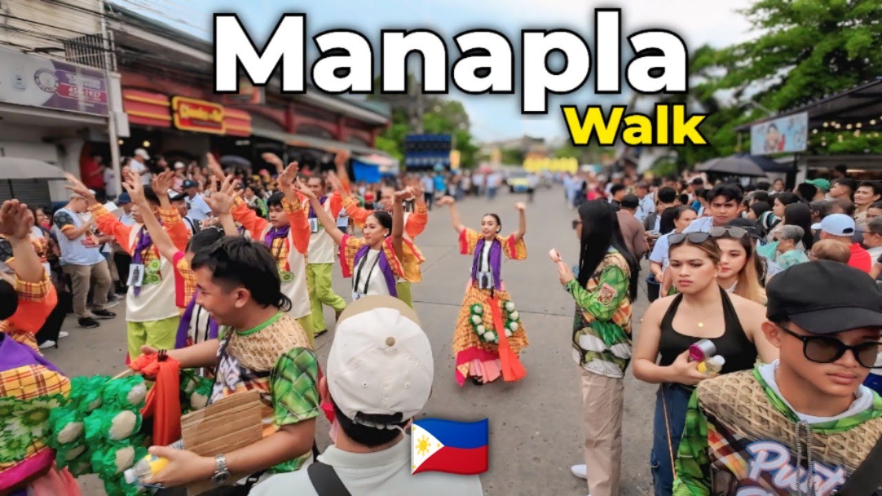 WALKING THROUGH TOWN FIESTA Dancers Collapse | Manang Pula Festival 2025 MANAPLA, NIR, PHILIPPINES🇵🇭