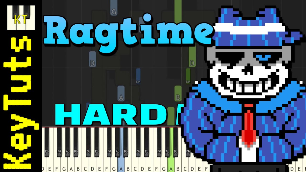Undertale but it’s Ragtime - Hard Mode [Piano Tutorial] (Synthesia)