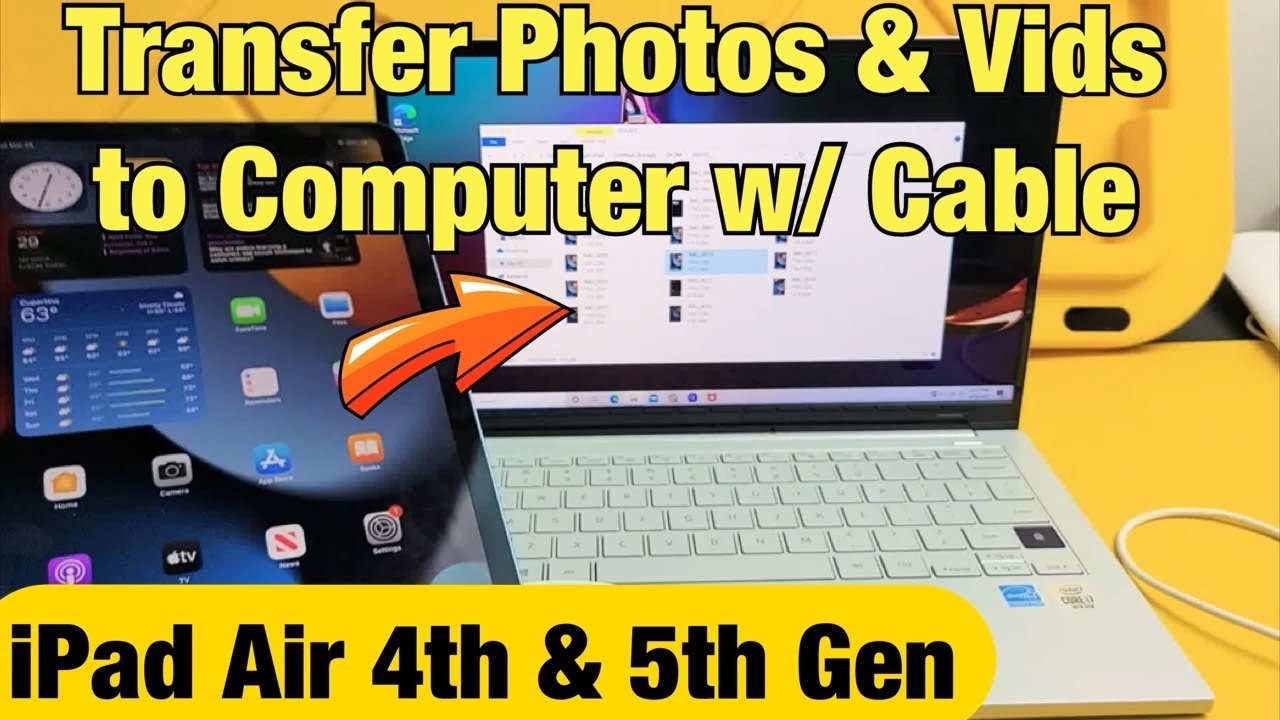 iPad Air 4 и 5: как перенести фотографии и видео на компьютер, ноутбук, ПК через кабель (ПК с Win...