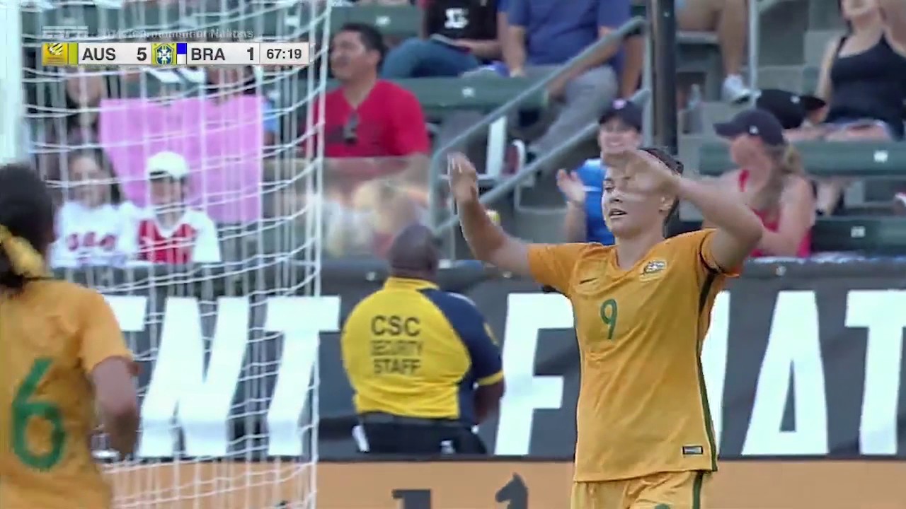 Australia vs. Brazil: Caitlin Foord Second Goal - Aug. 3, 2017