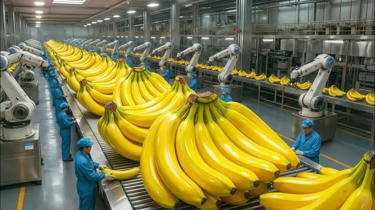 Inside a Modern Banana Factory | From Fresh Bananas to Premium Banana Cake | Full Process