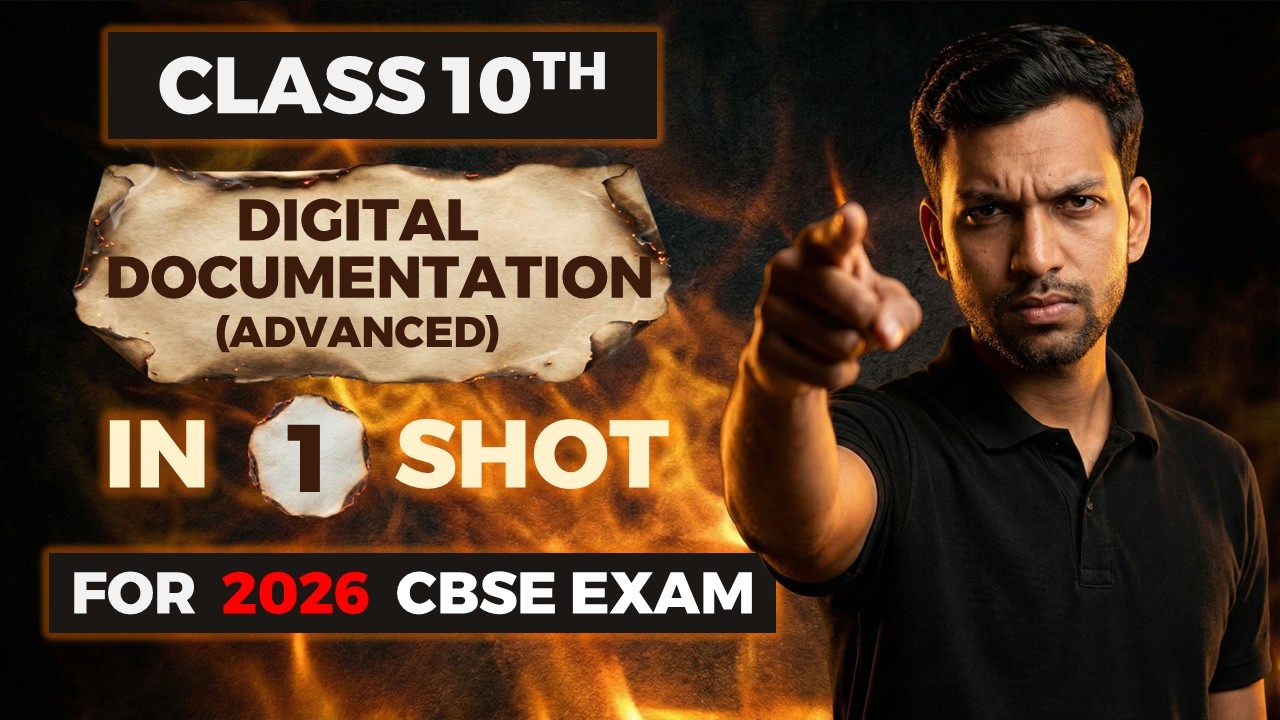 THE BEST Digital Documentation Advanced One Shot || IT 402 Class 10 || CBSE 2025-26 Exam