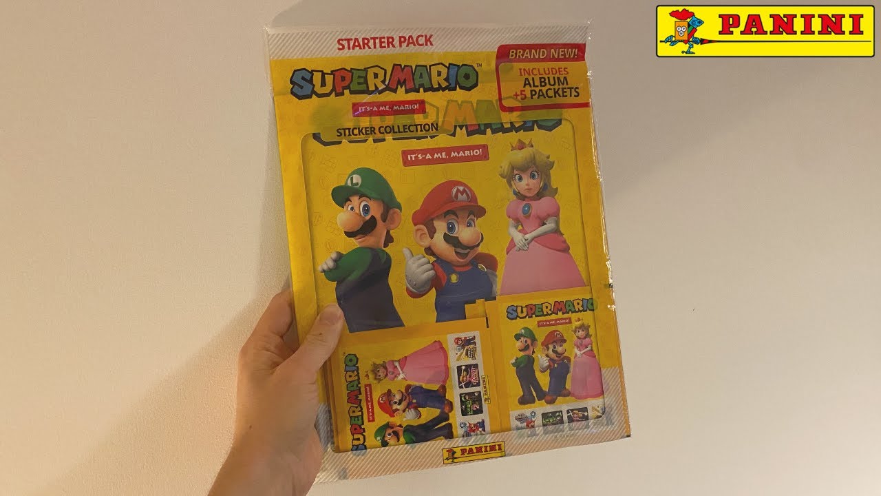 Открытие набора «Starer Pack»! — Коллекция наклеек Panini Super Mario «Это я, Марио»! 🕹️