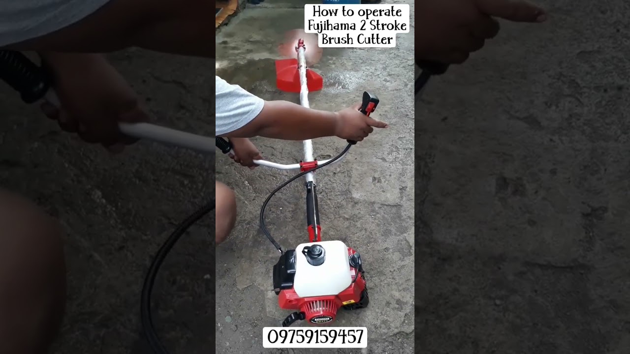 HOW TO OPERATE FUJIHAMA 2 STROKE BRUSH CUTTER | #shorts #satisfiedclients