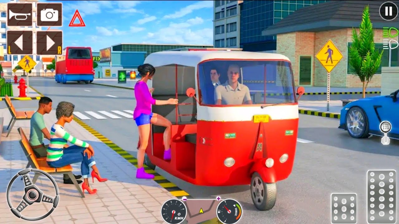 Tuk Tuk Auto Rickshaw🛺 Driving Simulator Games: Modern Rickshaw Driving 3D Games|| Universal Gaming