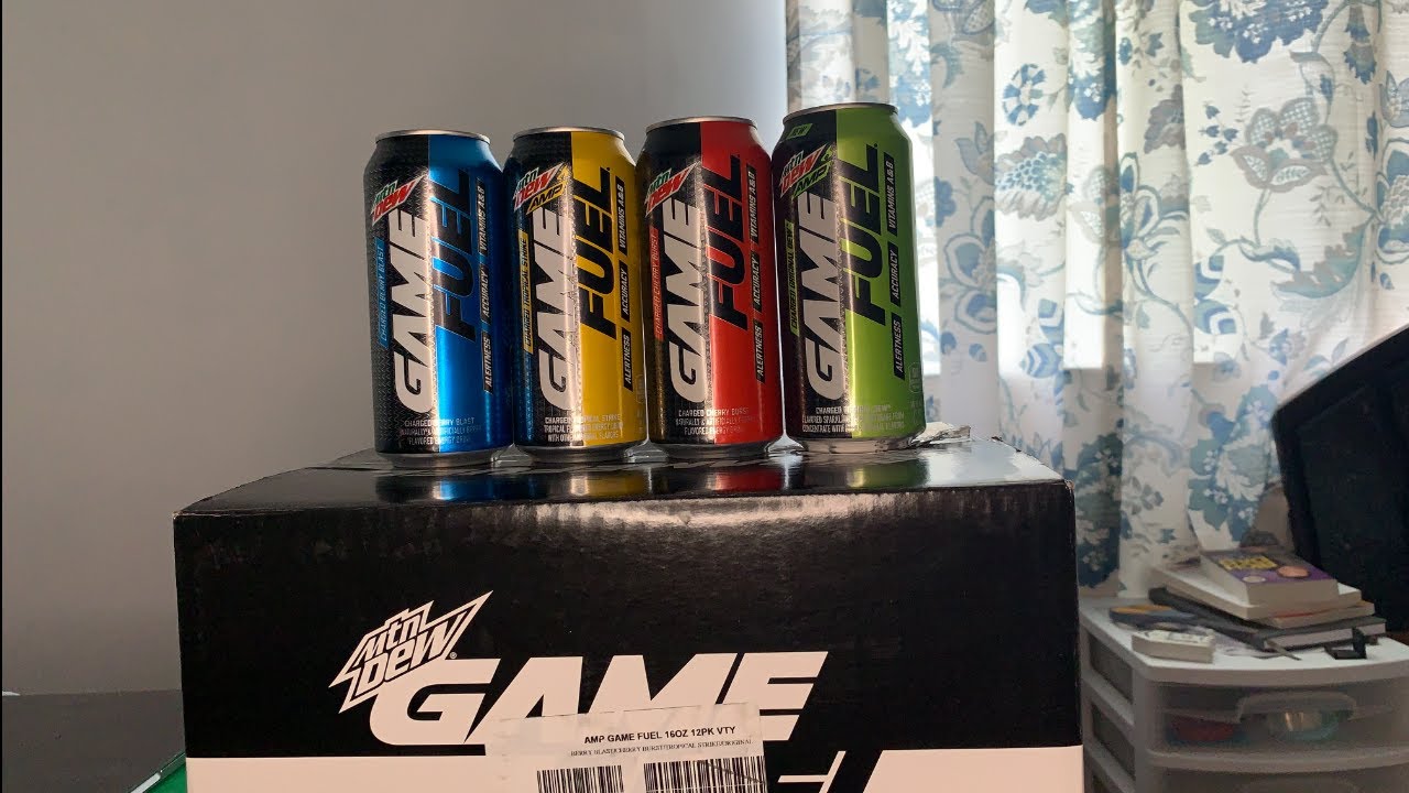 MTN DEW Gamefuel Unboxing and Ranking Them Worst To Best Official COD Drink