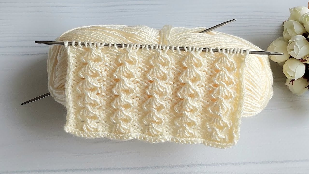 iki şiş yapımı kolay örgü modeli✔️bebekörgüleri✔️knitting pattern✔️crochet vest cardigan #keşfet