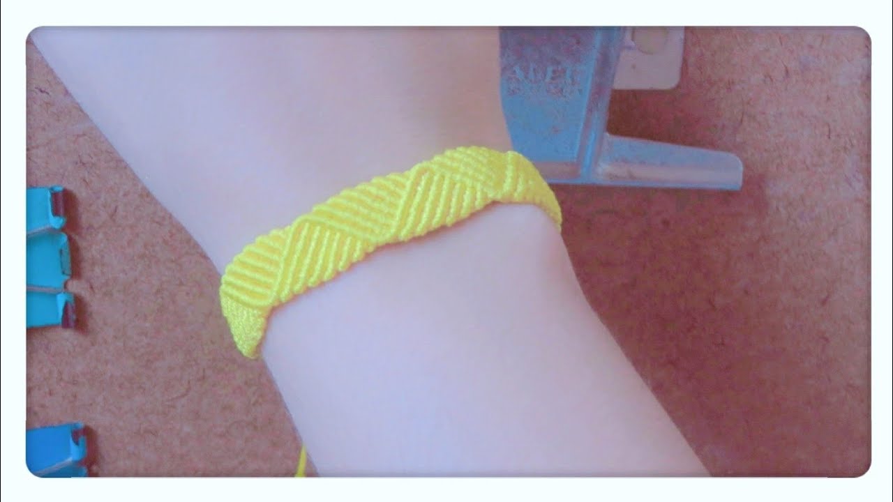 Pulseira Macrame passo a passo/Zig Zag Tri&acirc;ngulos