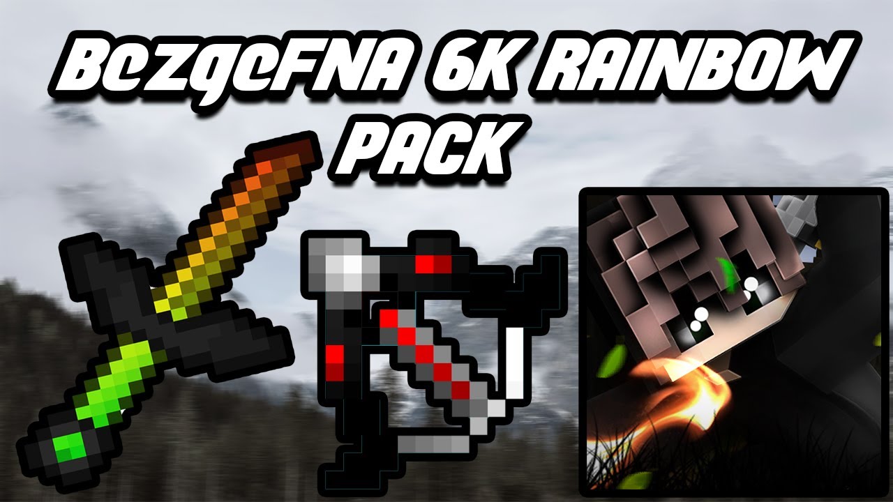 BezgeFNA 6K RAINBOW TEXTURE PACK By BezgeFNA  Minecraft PVP Texture Pack 1.7.2/1.7.10/1.8