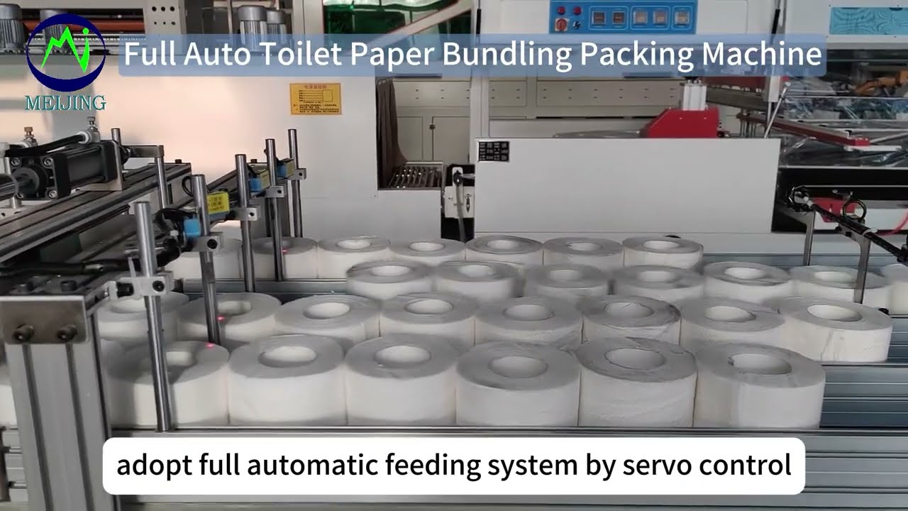 Tissue roll bathroom tissue packing machine#tissuepapermachine 
