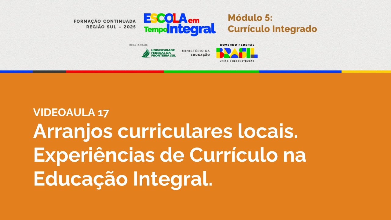 2025 - Módulo 5 - VA17 - Arranjos curriculares locais
