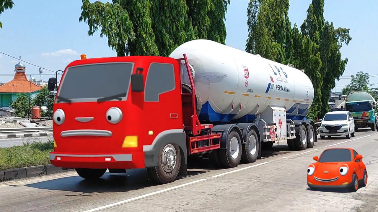 Disini Markas Truk Tangki Pertamina Besar Berubah Jadi Frank Teman Tayo
