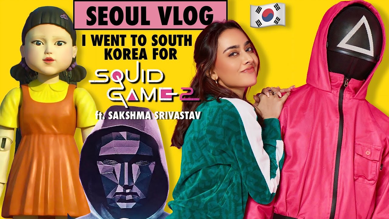 I went to Korea for SQUID GAME! 🥳 | Indians doing Bollywood dance on sets 😂 🇰🇷