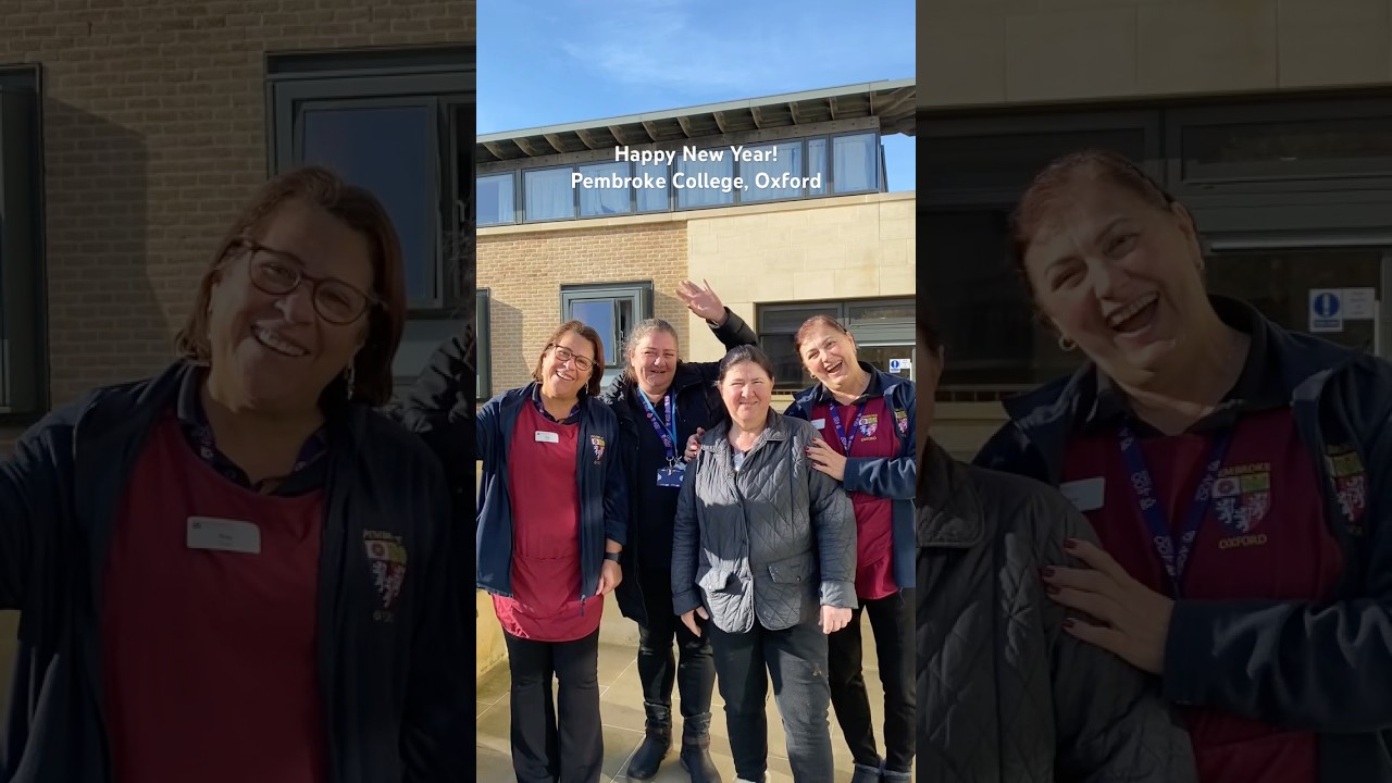 Happy New Year from Pembroke College staff! 🥳 #oxforduniversity