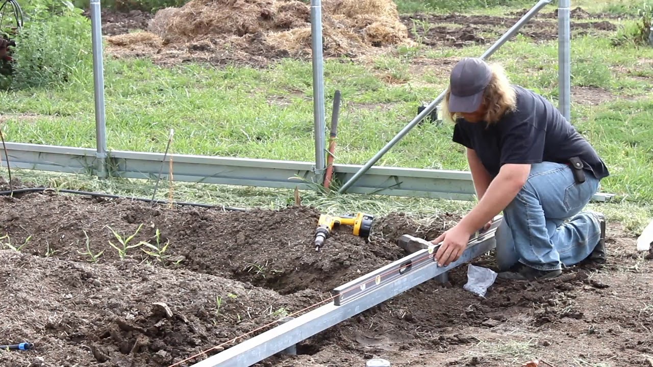 How To Build Zimmerman High Tunnel Part 5 (End walls)