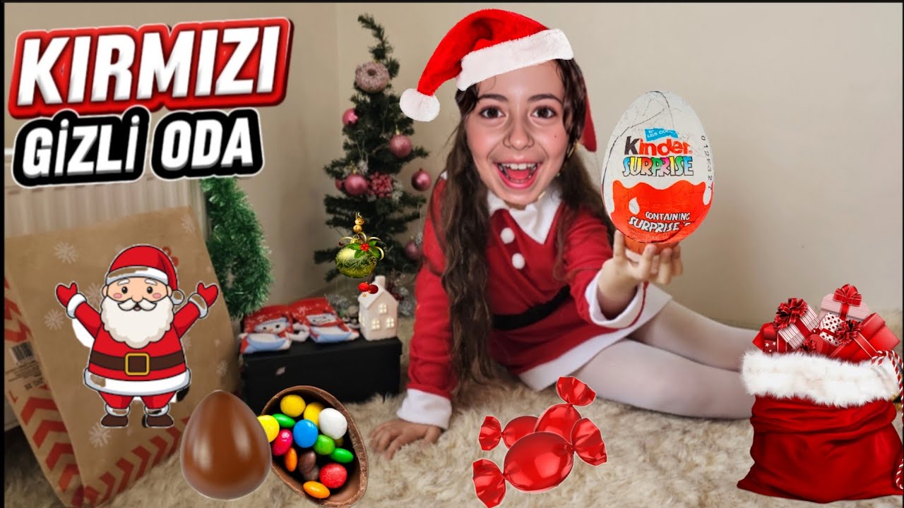 ESMA KIRMIZI GİZLİ ODA YAPTI ‼️YENİYIL HEDİYELERİ DEV SÜRPRİZ YUMURTA AÇTIK 