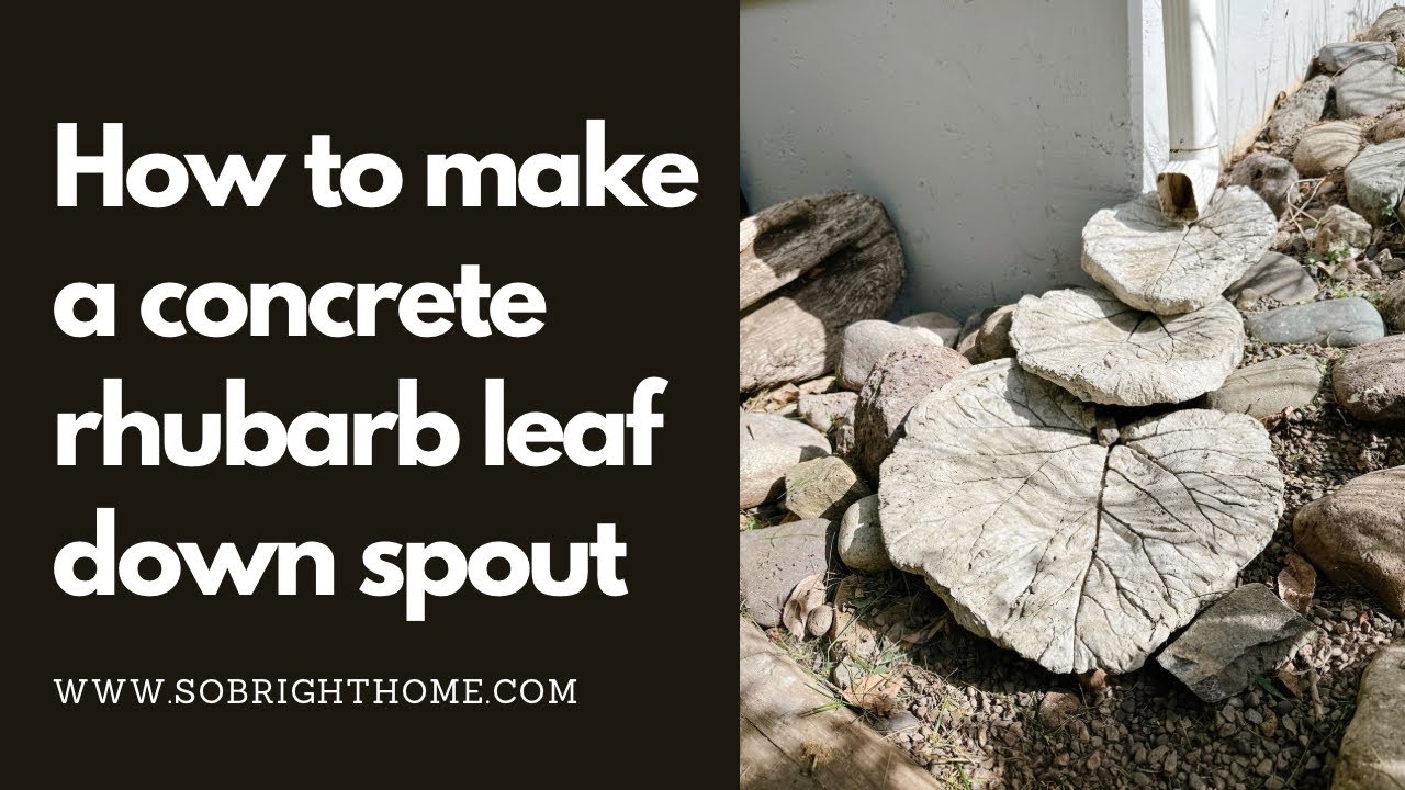 Concrete Rhubarb Leaf Down Spout - How to Make
