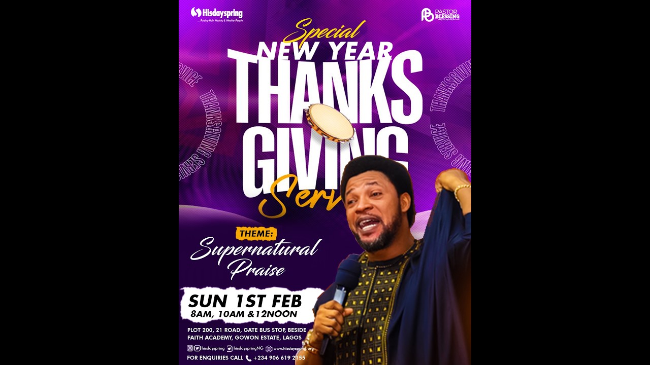 SUPERNATURAL PRAISE || NEW YEAR MEGA THANKSGIVING || SECOND SERVICE || 01/FEB/2026.