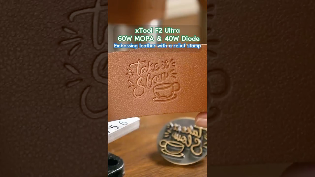 Made this embossed metal stamp with the xTool F2 Ultra