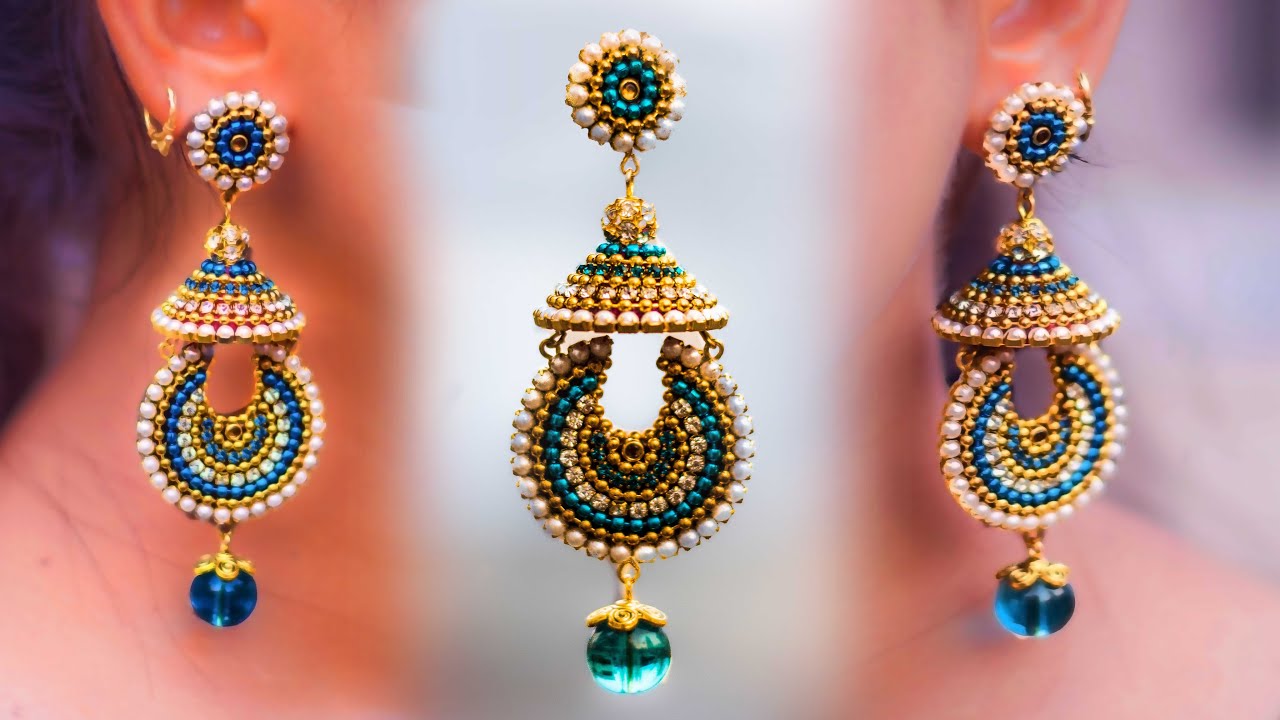 Make beautiful Paper Earrings | handmade jewelry | made out of paper | Art with Creativity
