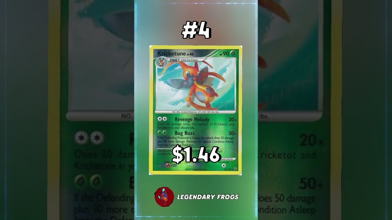 Top 5 Kricketune Pokemon Cards #shorts #kricketune #top5 #pokemoncards