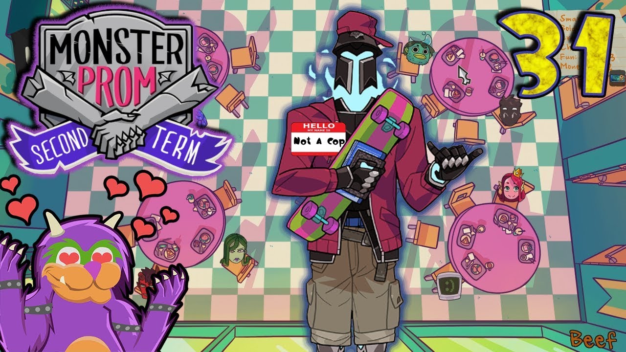 Monster Prom Second Term | SECRET Route - Fellow Student (Police Report Ending)
