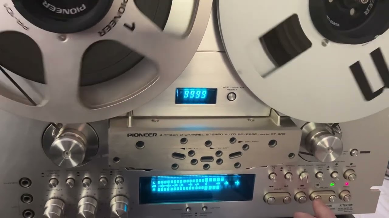 Pioneer RT 909 10.5 inch auto reverse reel to reel demo