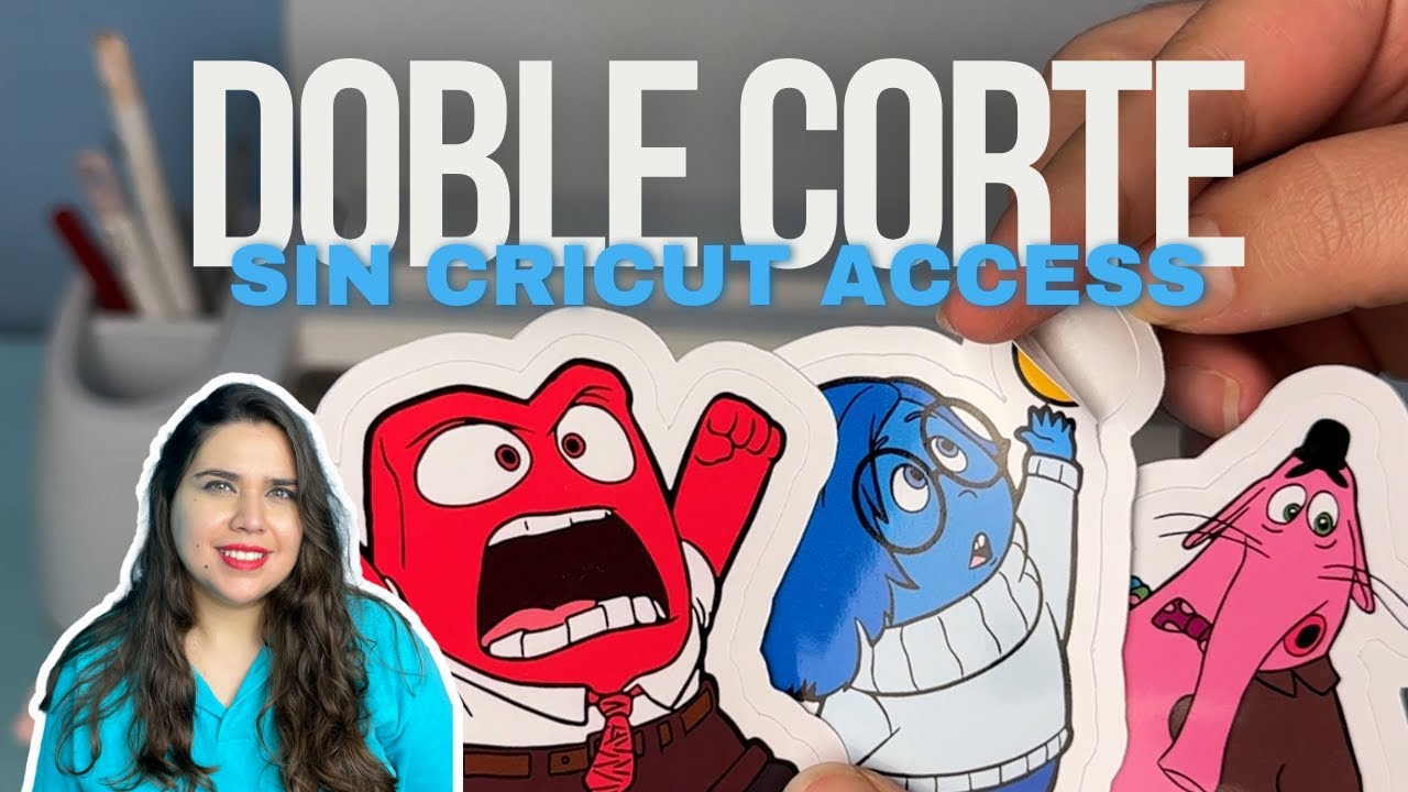 🎨 Cómo hacer stickers o calcomanías con Doble Corte sin Cricut Access (¡con un truco fácil!) ✂️