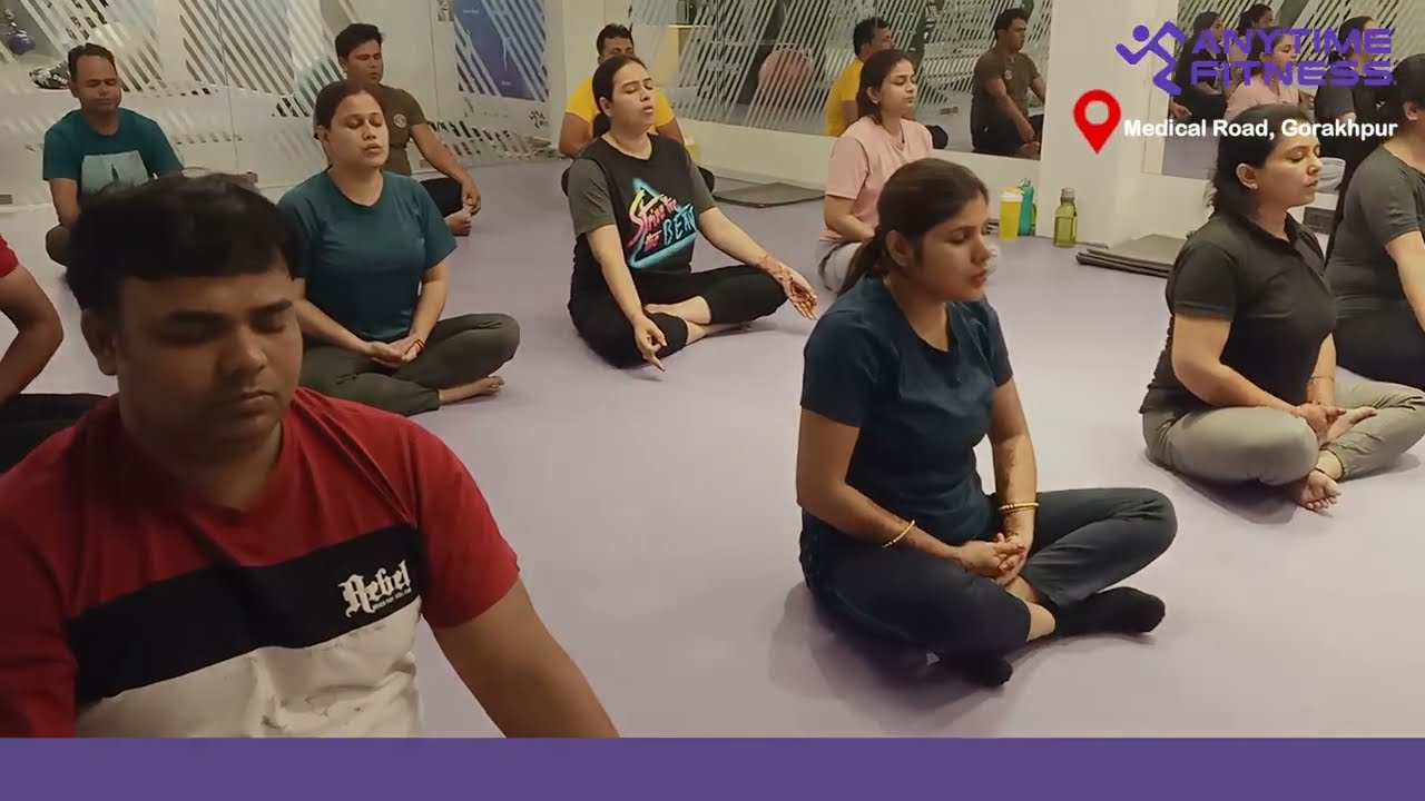 Yoga Class Anytime Fitness Chargawan, Gorakhpur #Yoga #AF #Anytimefitness