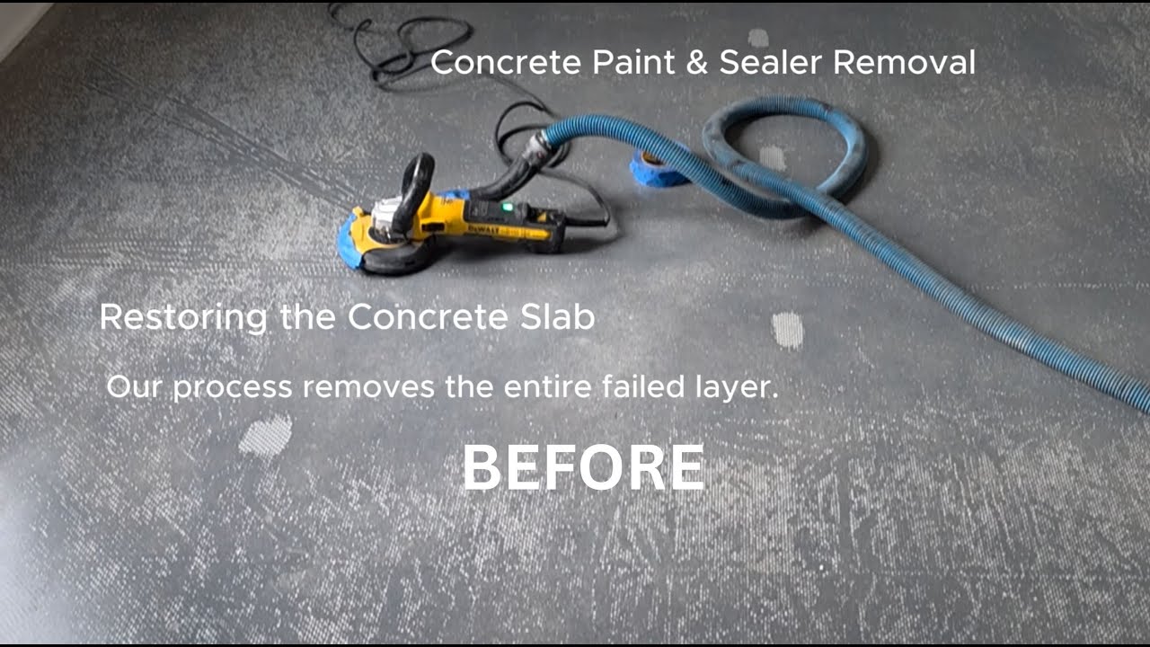 Concrete Topcoat & Paint Removal Process | Julian Flooring | Austin, TX
