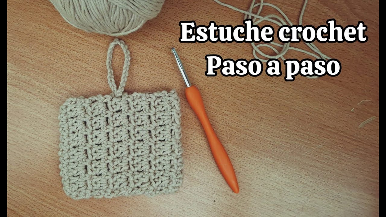Estuche mini paso a paso. #crochet #estuchecrochet #teenseñocrochet