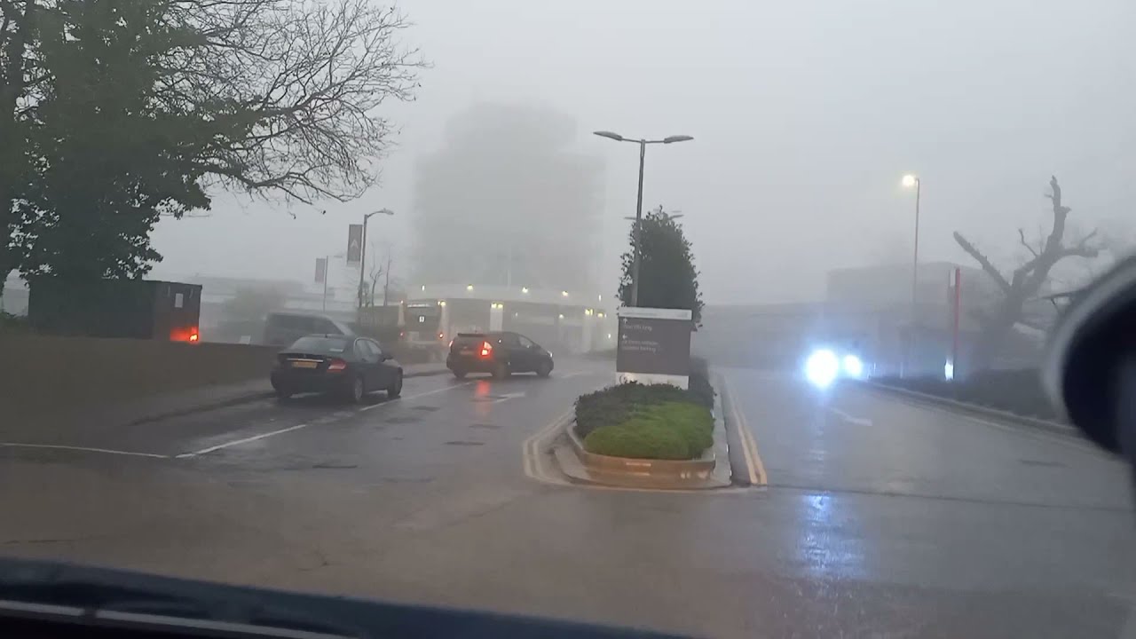 Drive 1: to wexham park hospital Slough, London.Foggy day morning.#driving #london #fog