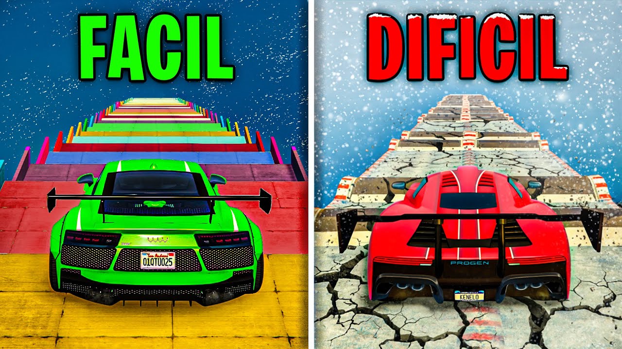 MEGA RAMPA DE NIVELES!! CADA MINUTO ES MAS DIFICIL! - GTA 5 ONLINE