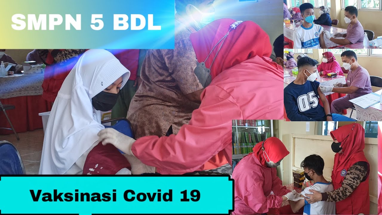 Pelaksanaan Vaksinasi Tahap 1, Siswa/i UPT SMPN 5 Bandar Lampung