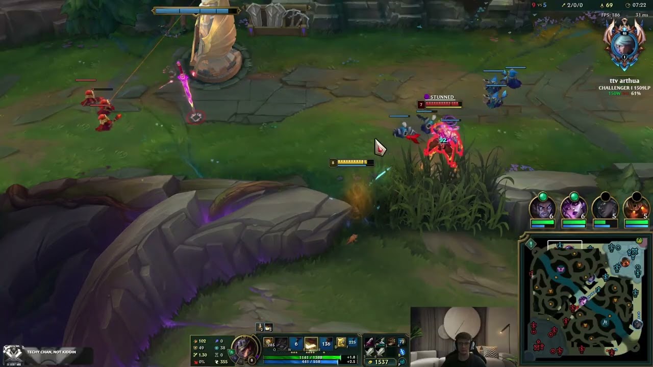 AD TWISTED FATE RANK 1 WORLD (actually) 1509 LP AURA FARMING??? day 16