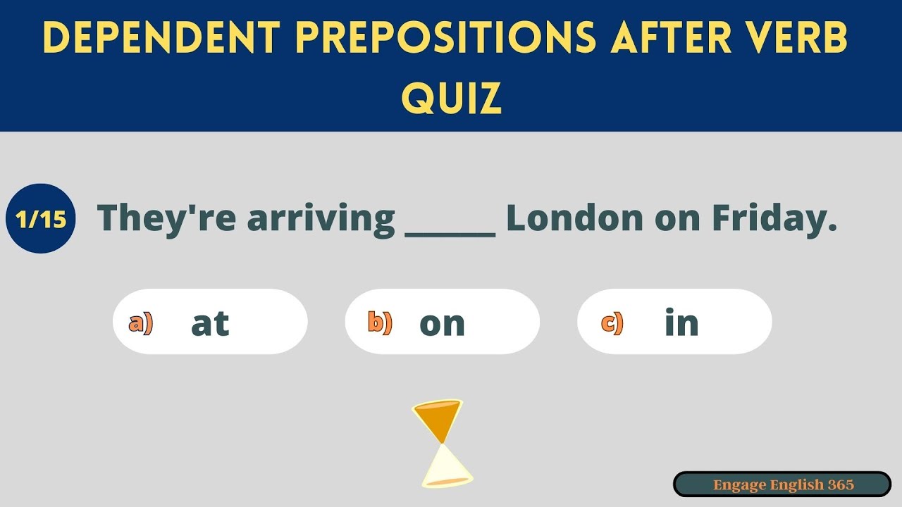 Grammar Quiz 1 I Dependent Prepositions I Level B2 I Learn English I Listen and Practice English
