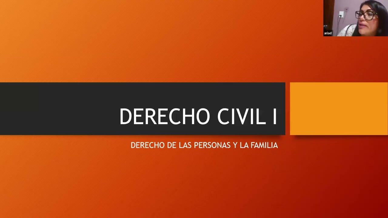 Derecho Civil I (sesión 1)
