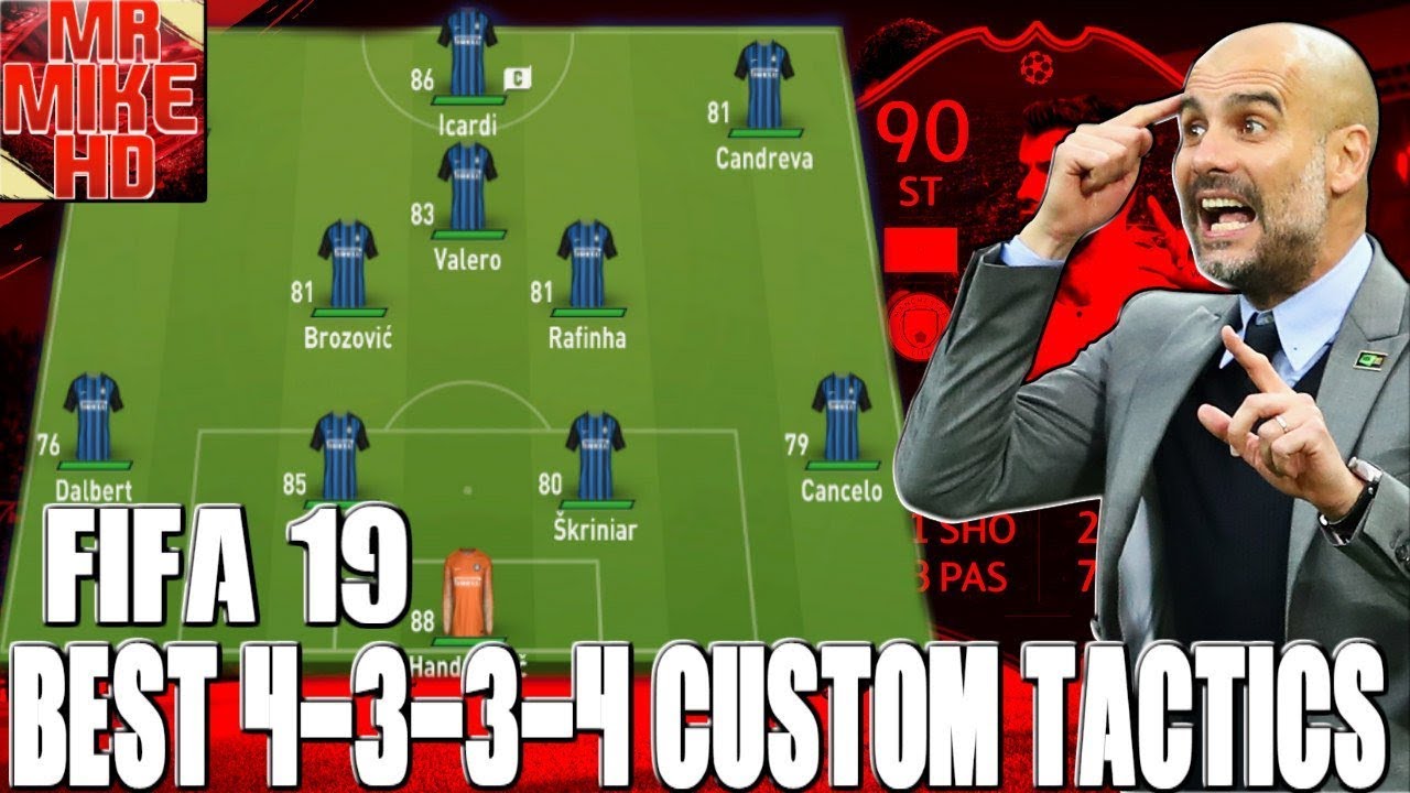 FIFA19|THE BEST FORMATION (4-3-3 (4)) TUTORIAL- BEST CUSTOM TACTICS & PLAYER INSTRUCTIONS!