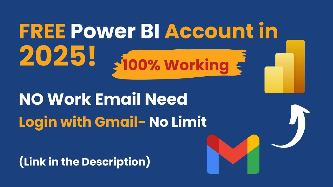 How to Create Power BI Account with Gmail ID | Power BI FREE Account - Updated [2025]